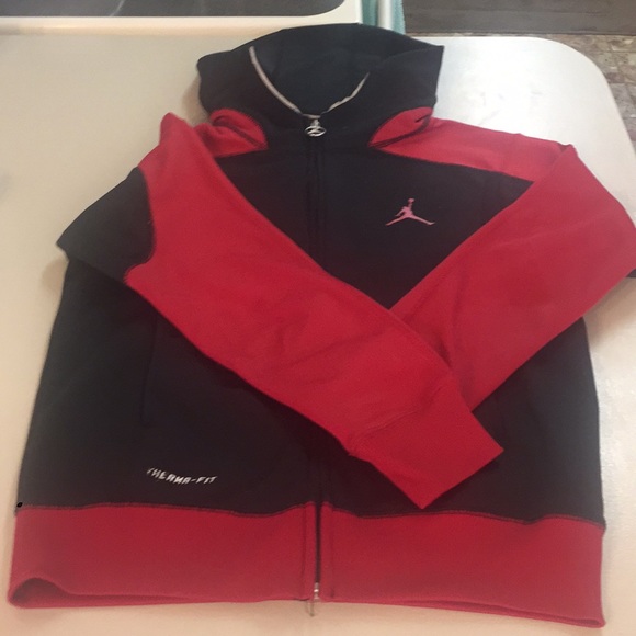 Jordan Other - Jordan black and red therms fit hooded jacket S